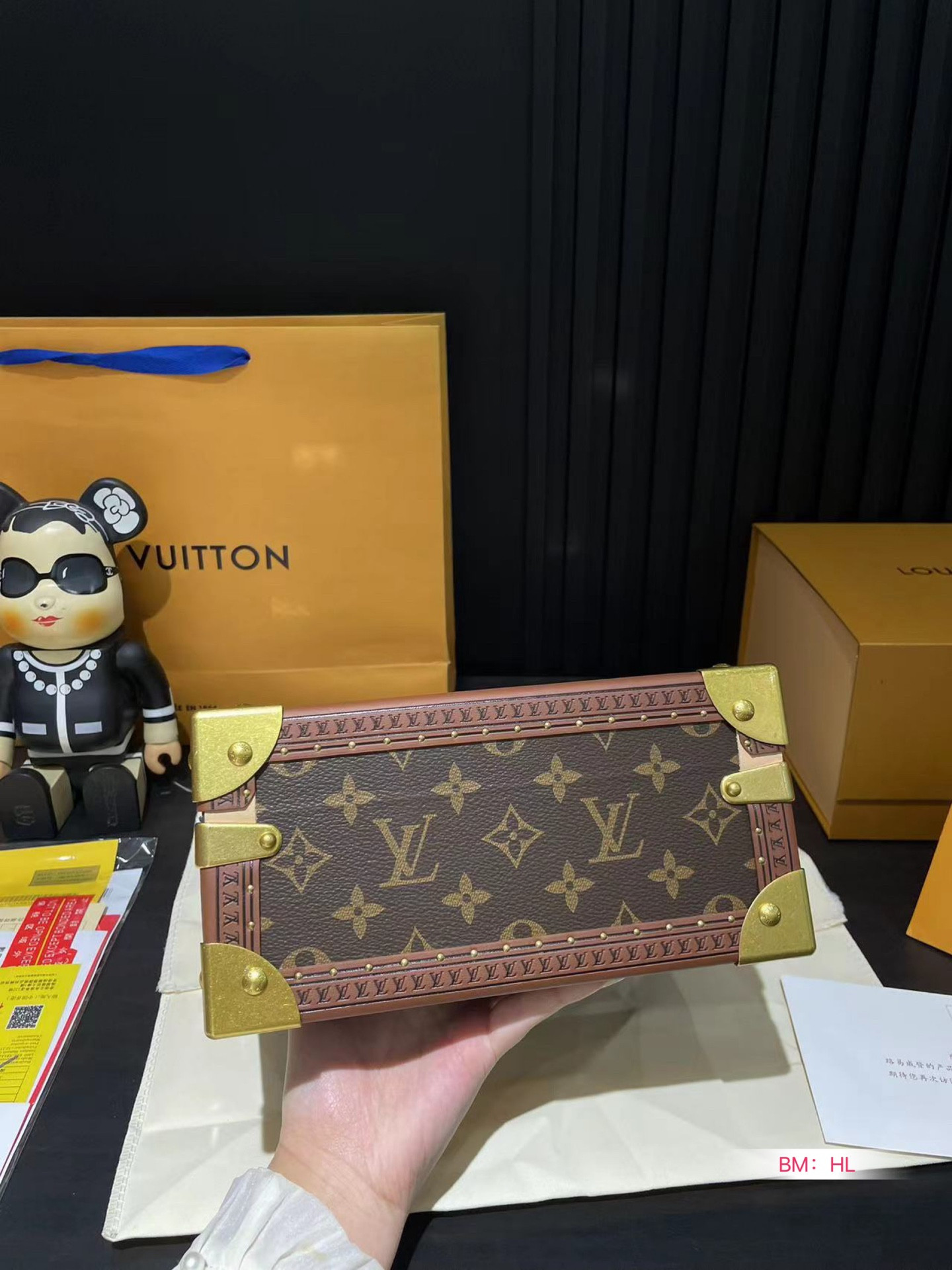 LV M13513 Jewelry Box blue 9.4 x 4.9 x 9.4 inches