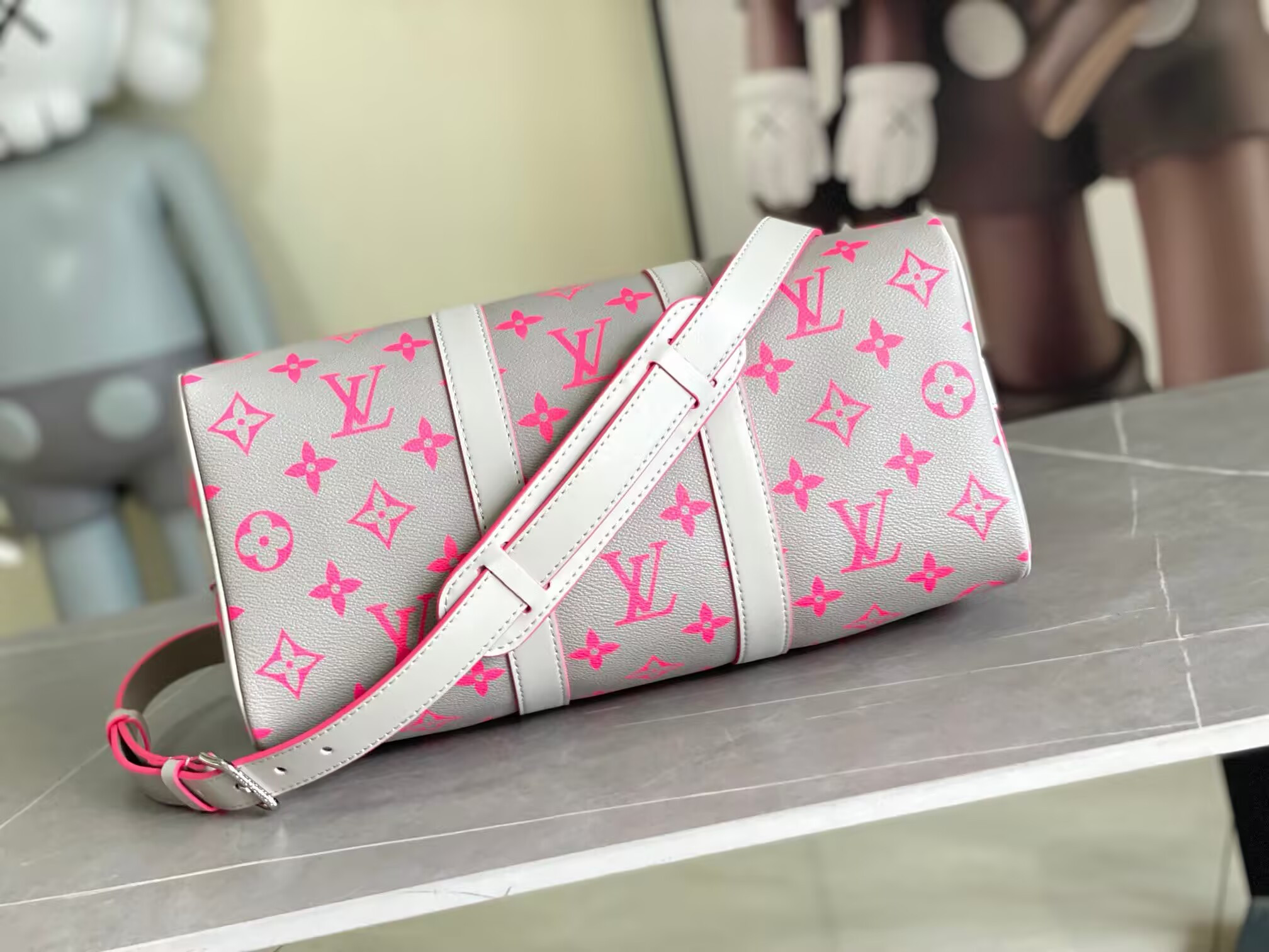 LV Keepall Shoulder Strap 35 M15023 34x21x16cm