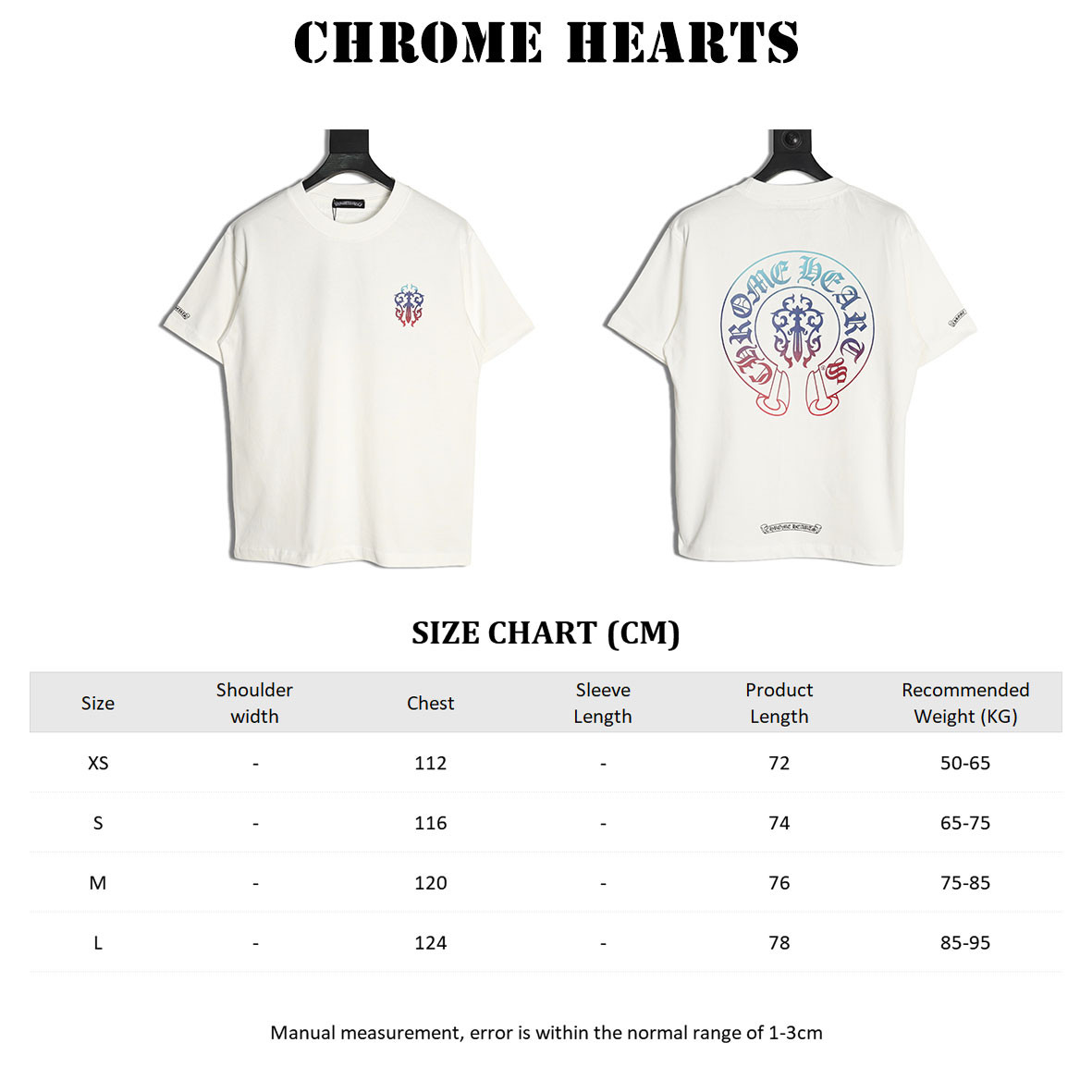 Ch*0me hearte ch 25ss short-sleeved t-shirt