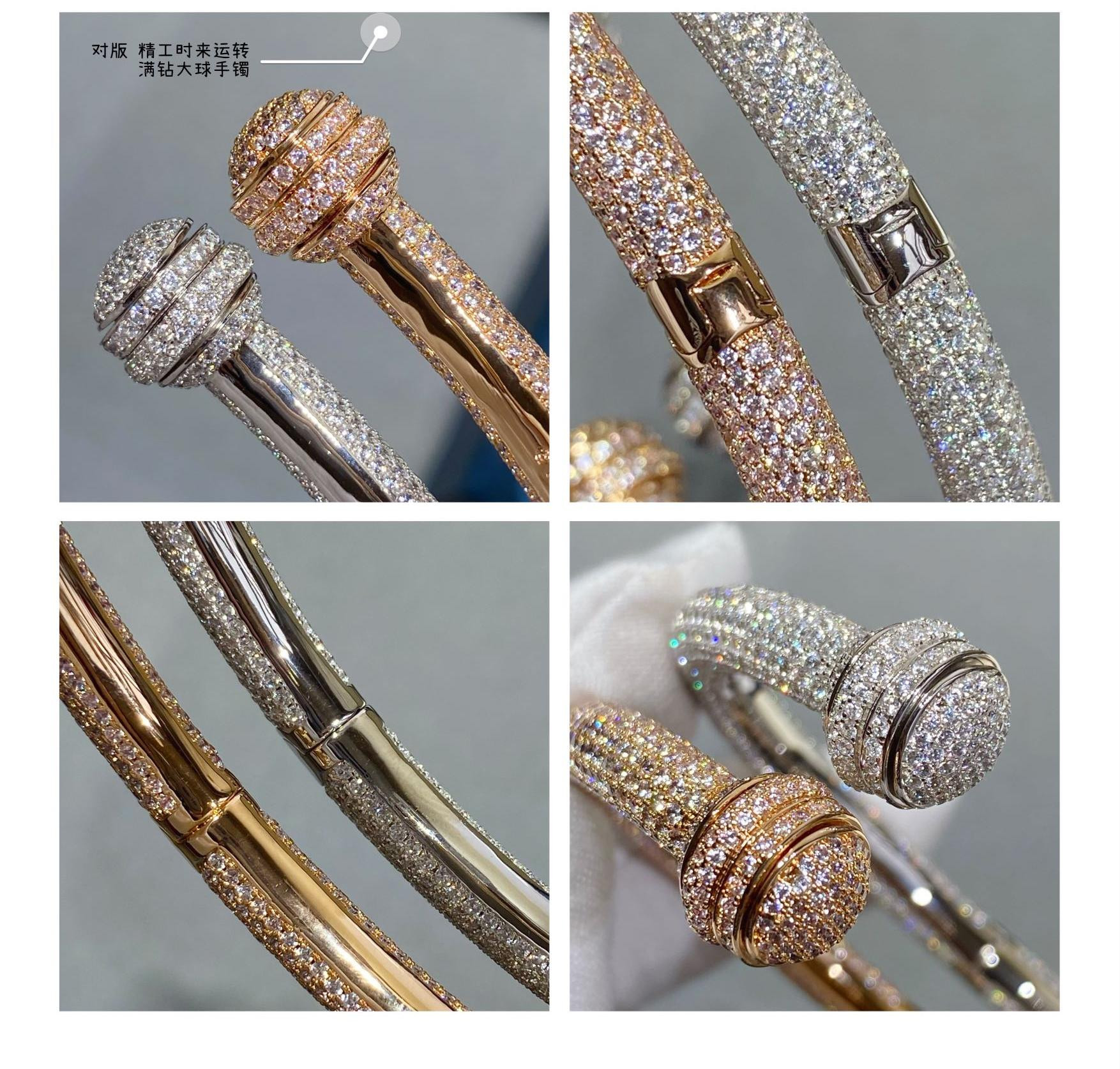 piaget fully Di*m*nd-encrusted large ball bracelet