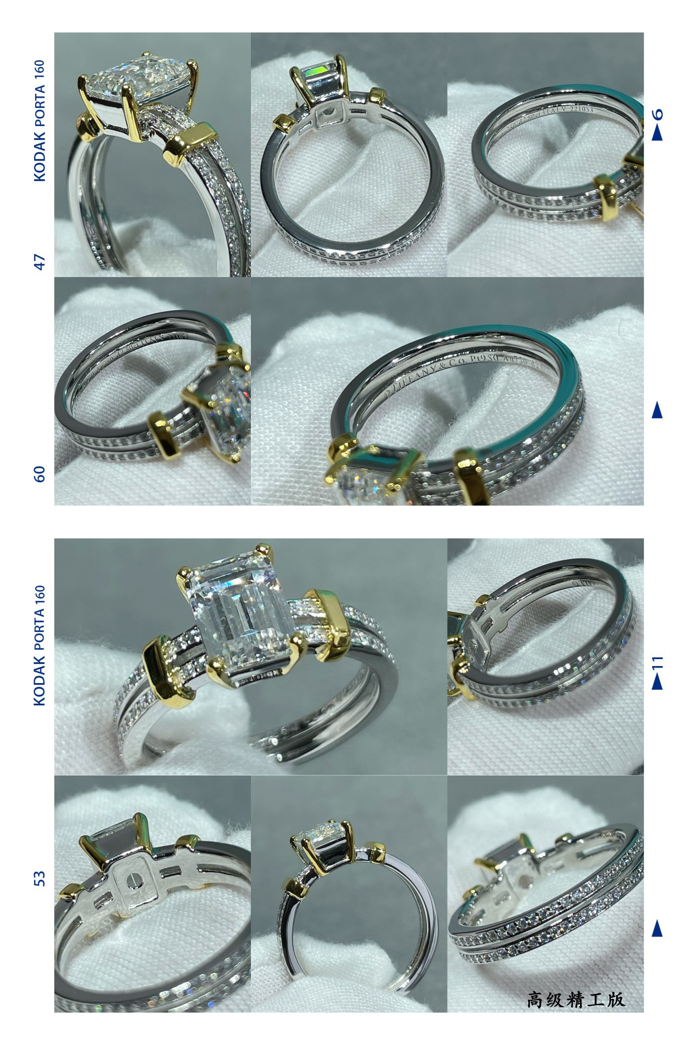 t*f*ny & co. mixed-metal white Di*m*nd ring ag925