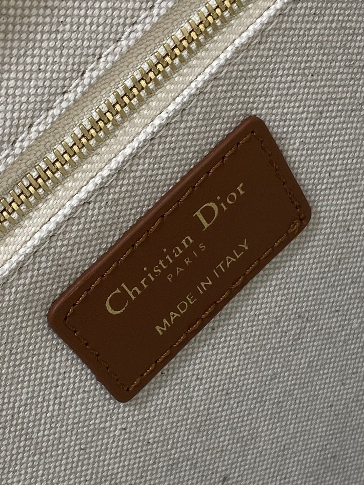 medium D*or book tote white multicolor dragon zodiac embroidery 36 x 27.5 x 16.5 cm