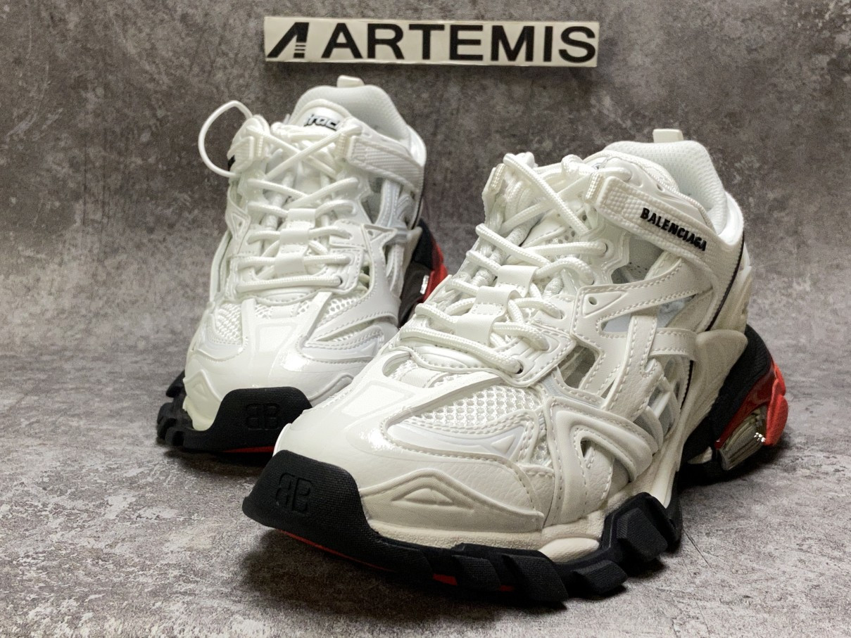 Balenciga Track Trainer White Red