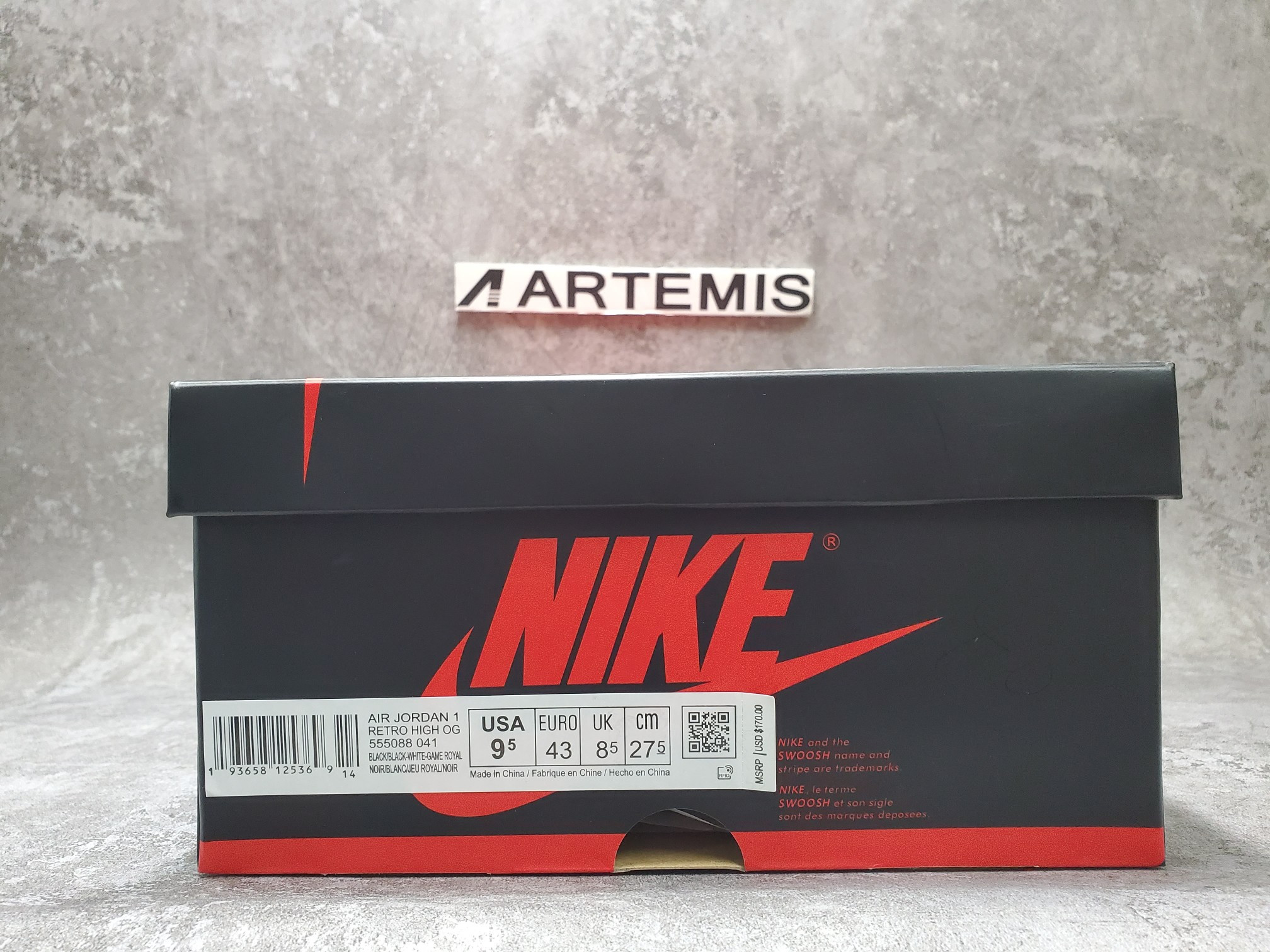 Air Jordan 1 Retro High Black Game Royal