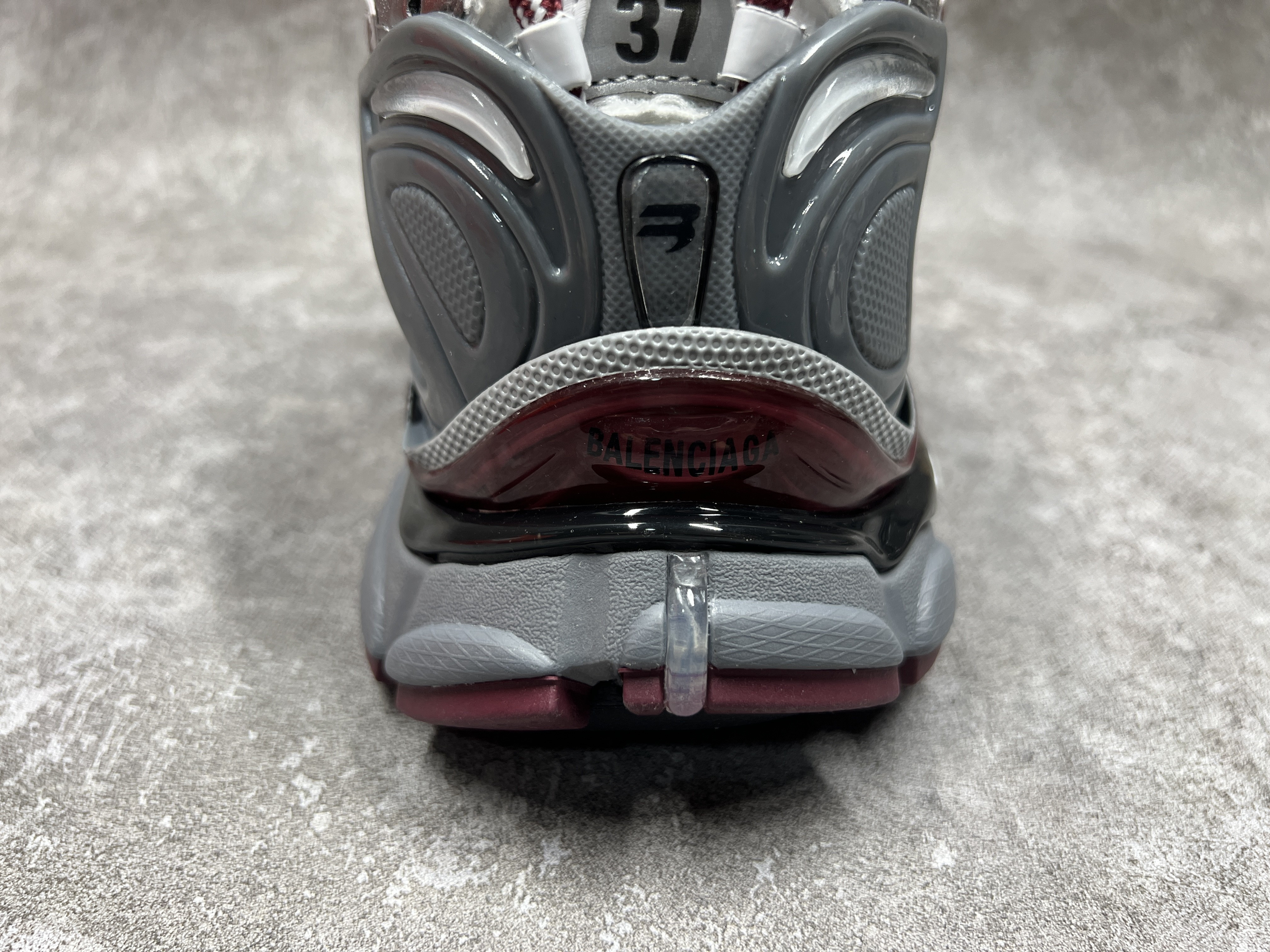 Balenciga Runner Sneaker Burgundy