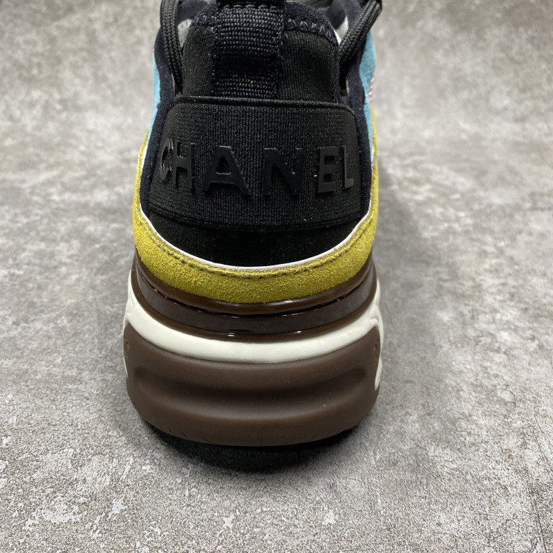 Channel Casual Style Street Style Plain Low-Top Sneakers