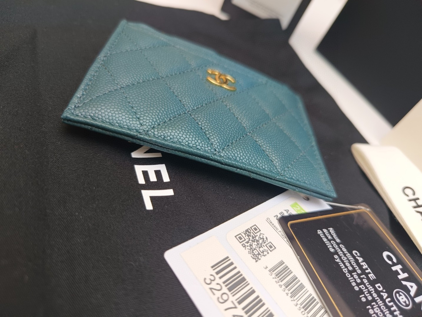 Ch*el card holder 9x11.5cm