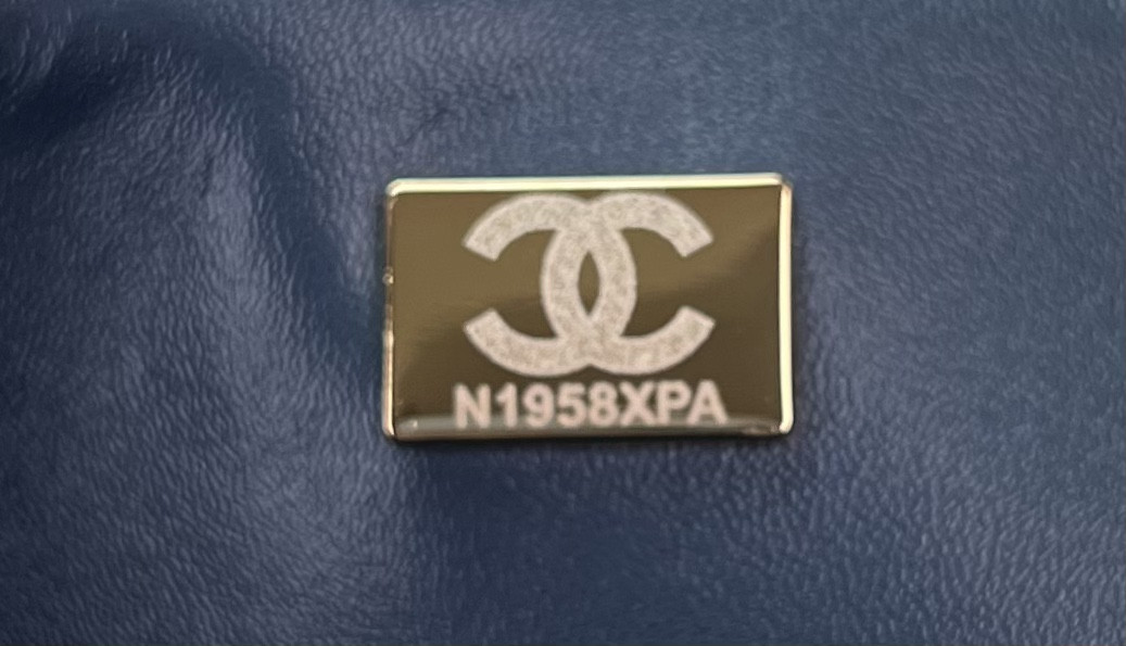 Ch*el classic 11.12 handbag tweed & gold-tone metal 6 × 9.9 × 2.5 in