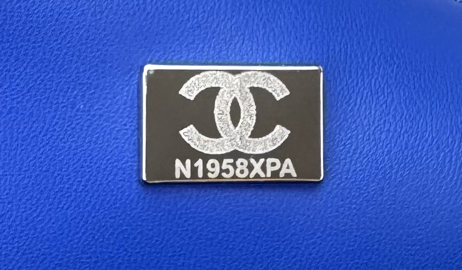 Ch*el mini classic 11.12 handbag tweed & silver-tone metal 4.7 × 7.8 × 2.3 in