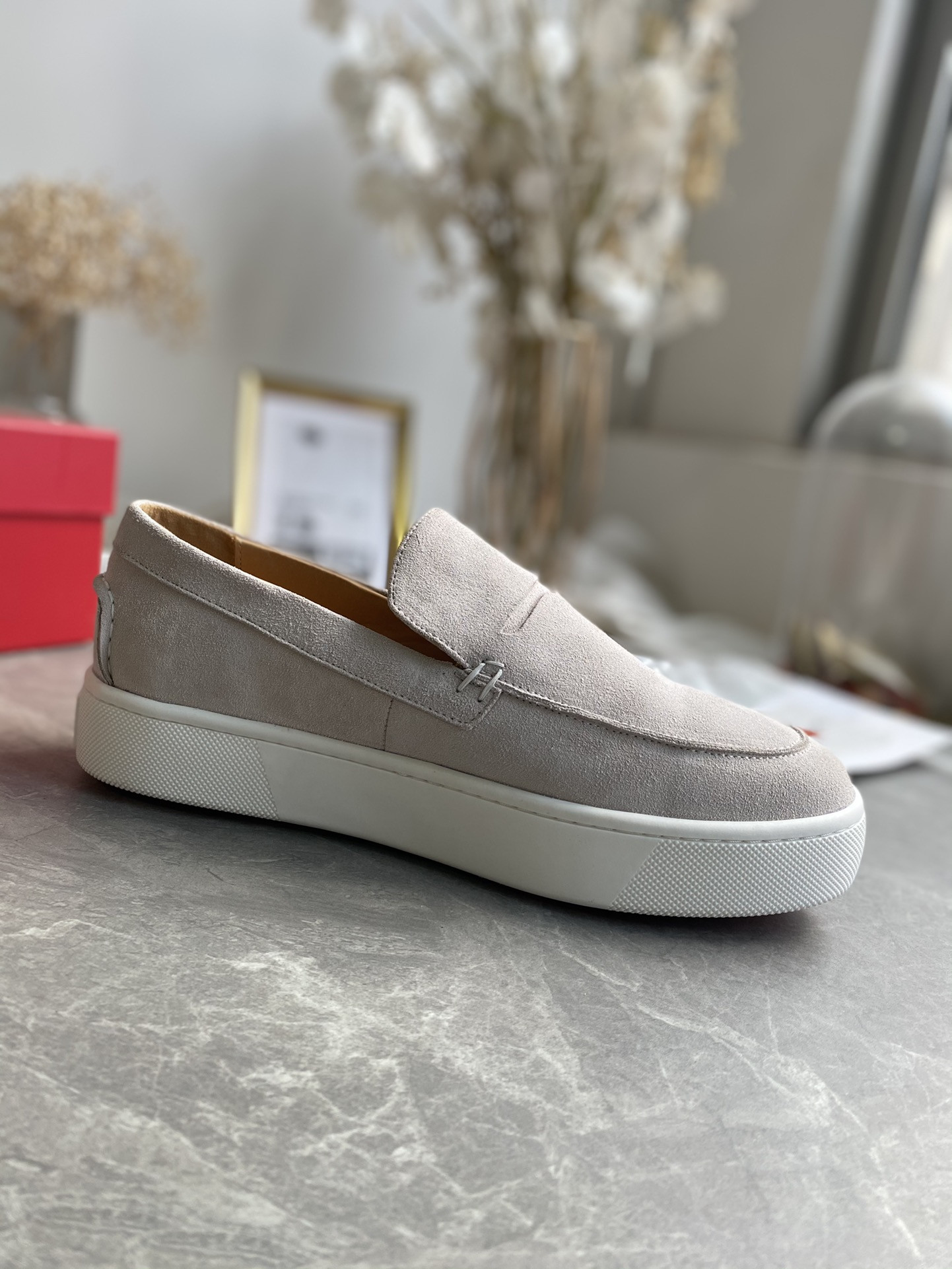 ua Ch**an louboutin thick-soled loafers
