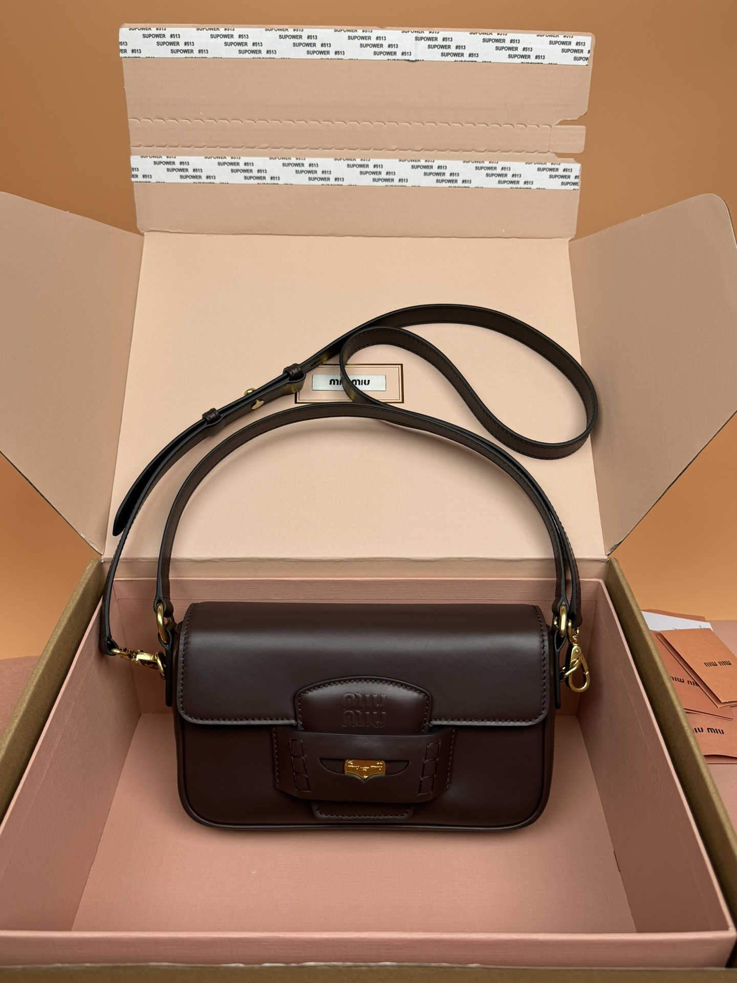 Miu Miu Penny Leather Bag 23×13.5×5cm