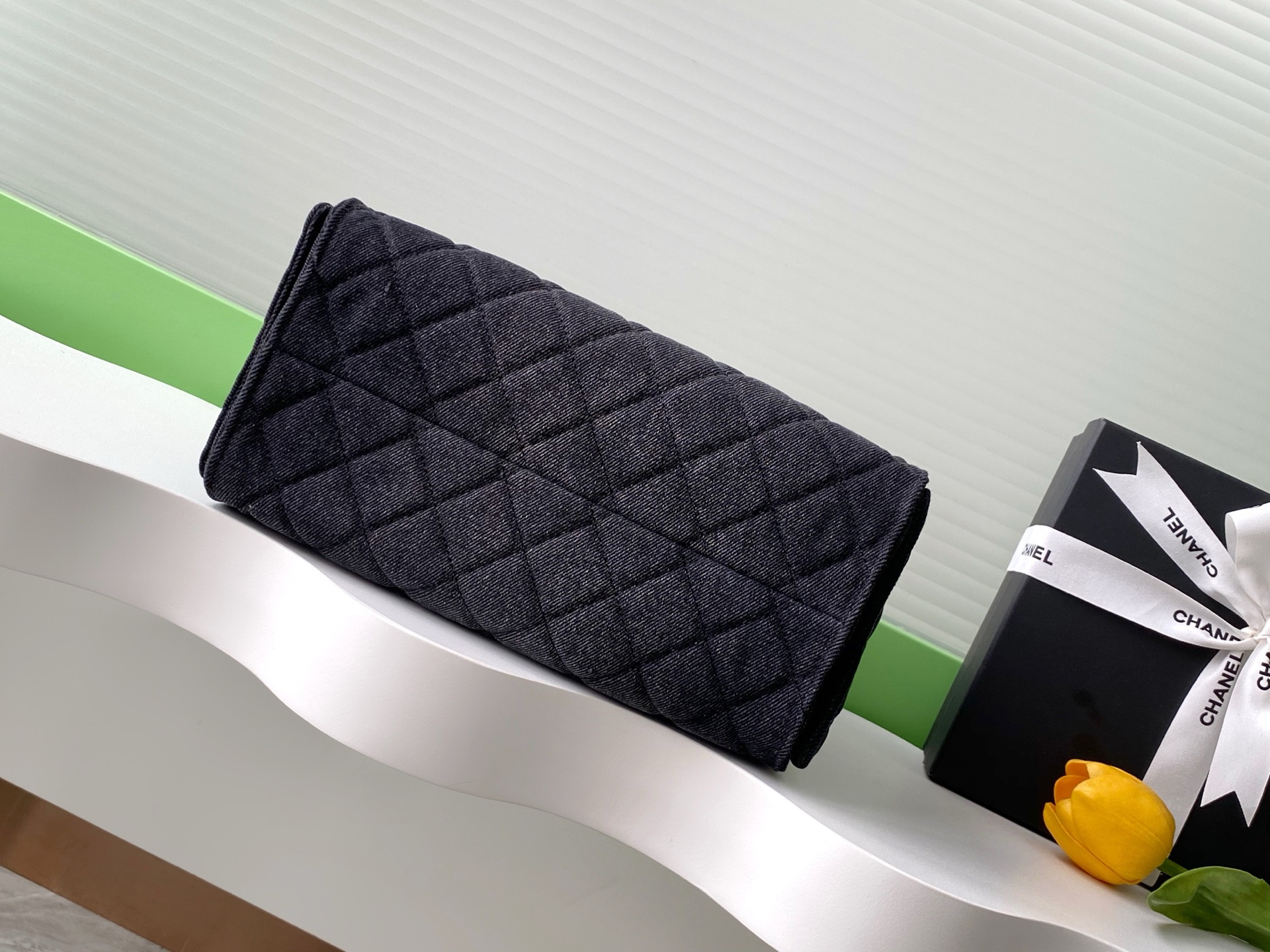 Ch*el 25 small bucket hobo handbag as5293 30x26x14cm