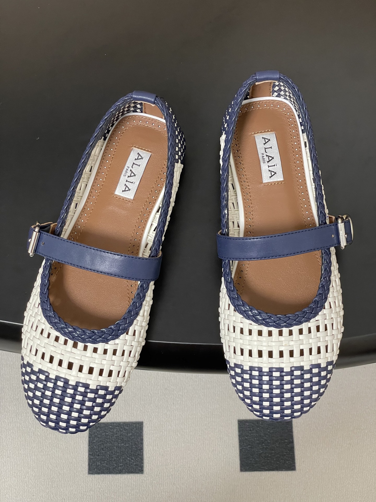 UA Alaïa Hollow Woven Mary Jane Flats(Customized Size 7-10 days production time)