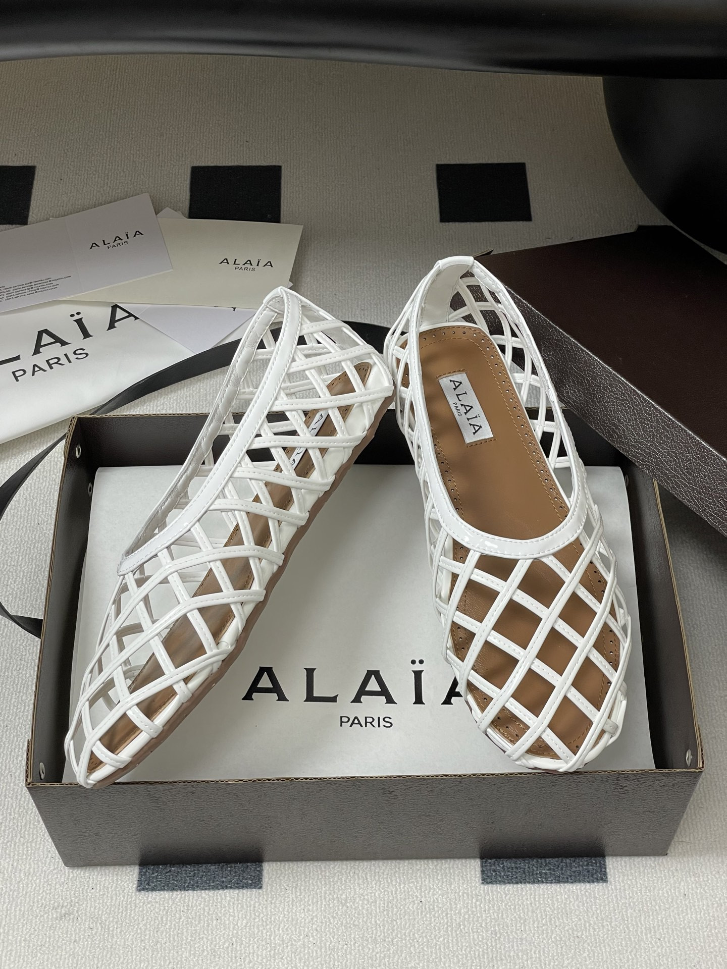 UA Alaïa CAGE BALLET FLATS(Customized Size 7-10 days production time)