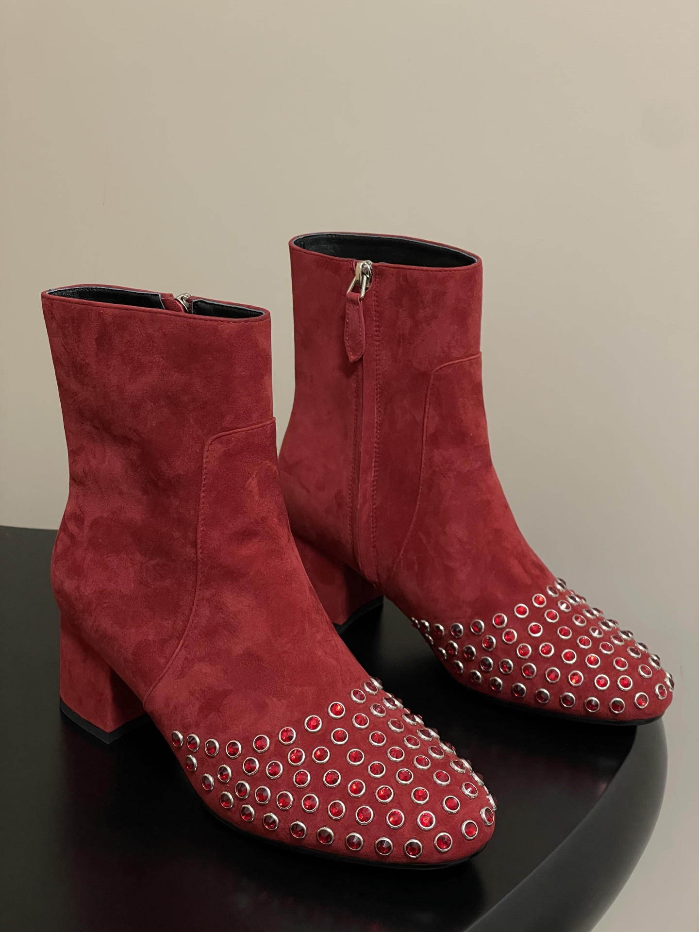 ua alaia crystal Di*m*nd boots 5.5cm heel(customized size 7-10 days production time)