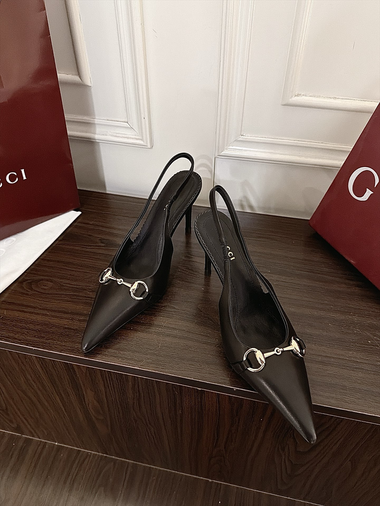 ua G*u*i slingback pump 8cm heel